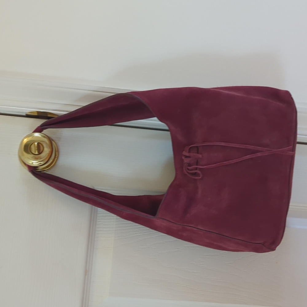 Lucky Brand Clem Suede Hobo Bag In Grapevine - Picture 4 of 11